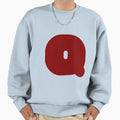 Alphabet Q Capital Letters Maroon Sweatshirt - Minimalist Print for Adults - T-Shirt, Sweatshirt, Hoodie