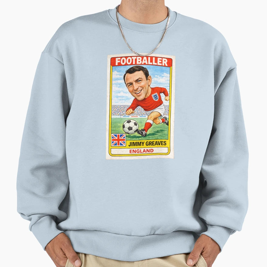 Football Bubble Gum Jimmy Greaves Sweatshirt - Unique Graphic for Adults - T-Shirt, Sweatshirt, Hoodie