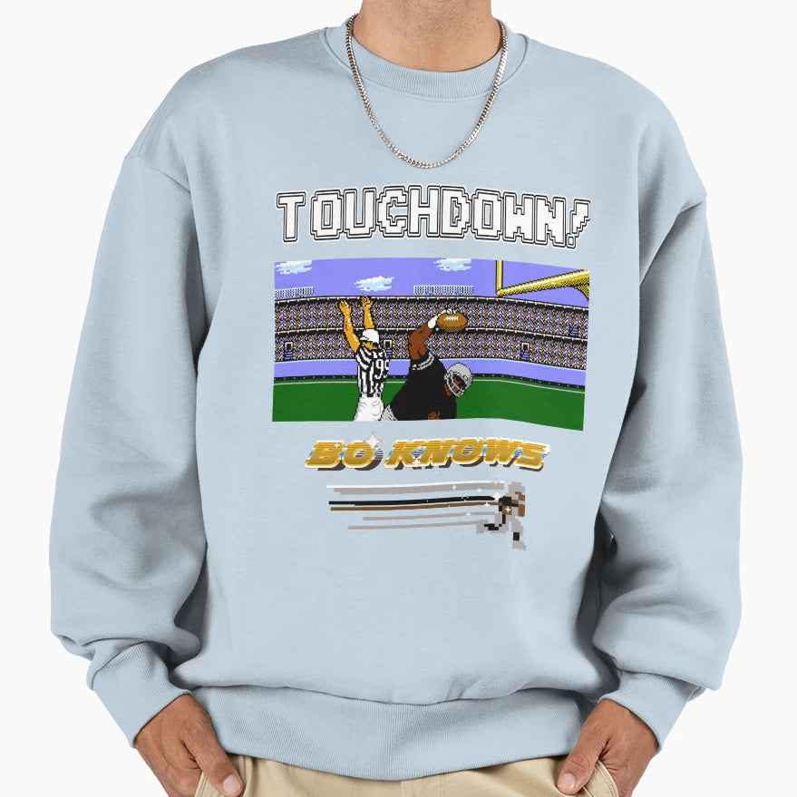 Touchdown Bo Knows Craft Sweatshirt - Casual Everyday Wear Men Women - T-Shirt, Sweatshirt, Hoodie