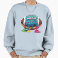 Ice Cream Football Drip Sweatshirt - Fun Novelty Design Men Women - T-Shirt, Sweatshirt, Hoodie