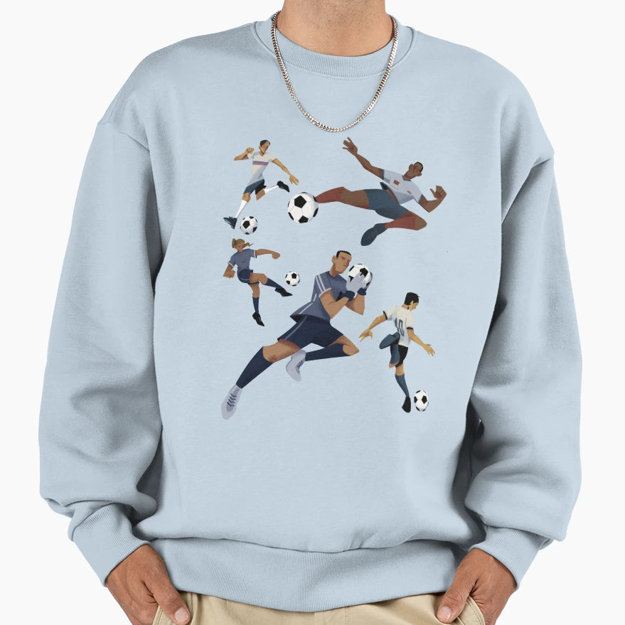 Soccer Player Colletion Sweatshirt - Custom Art Print for Adults - T-Shirt, Sweatshirt, Hoodie