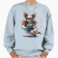 Shih Tzu Dog Playing American Sweatshirt - Streetwear Style for Adults - T-Shirt, Sweatshirt, Hoodie