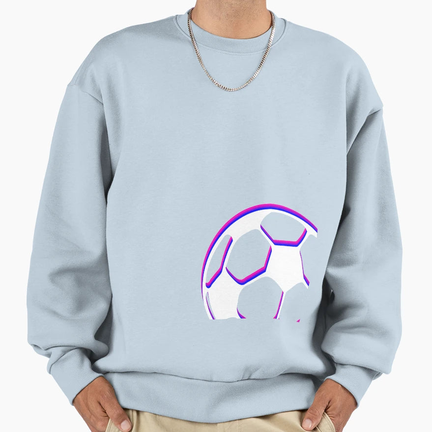 Soccer Ball Sweatshirt - Minimalist Print Men Women - T-Shirt, Sweatshirt, Hoodie