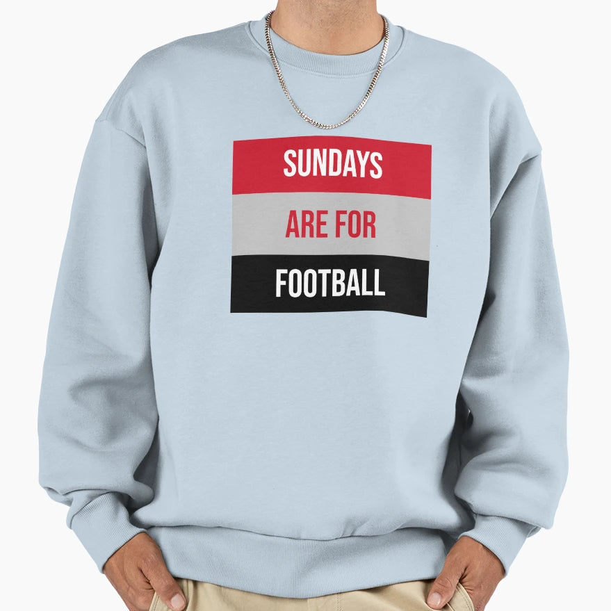 Sundays Are Football Sweatshirt - Novelty Apparel for Adults - T-Shirt, Sweatshirt, Hoodie