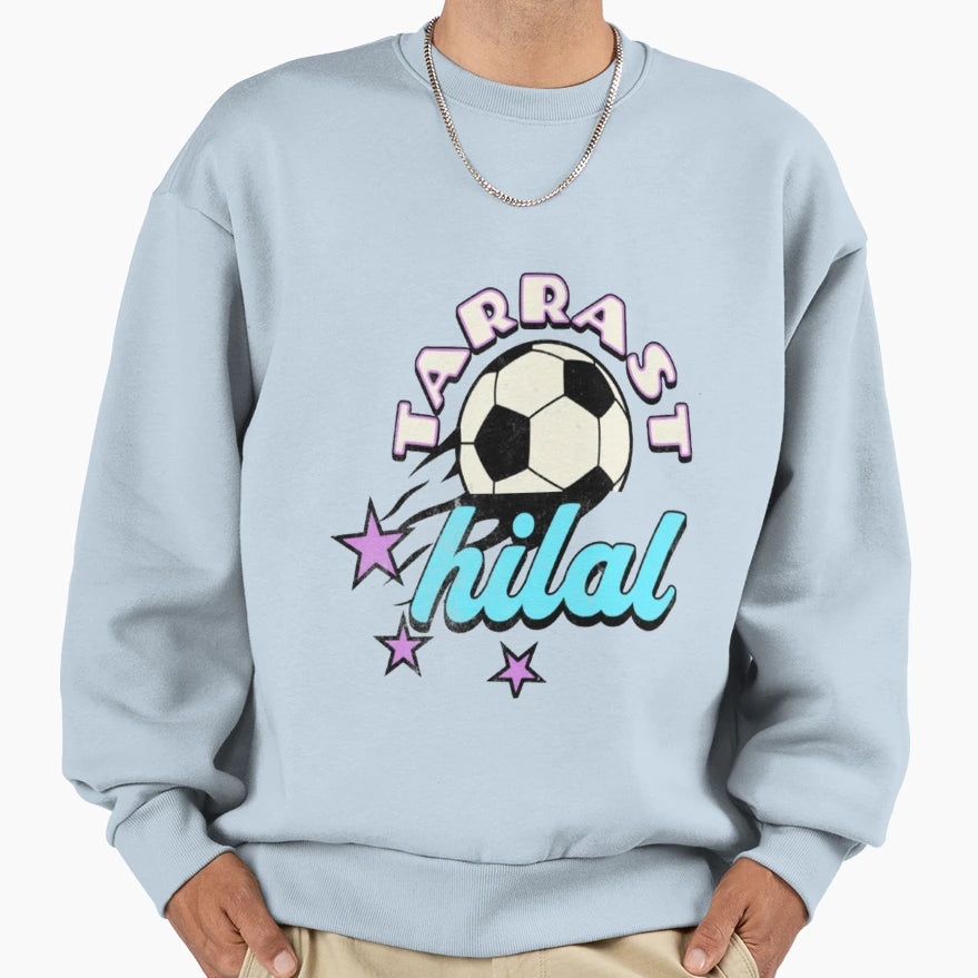 Tarrast Hilal Football Spirit Art Sweatshirt - Novelty Apparel Unisex - T-Shirt, Sweatshirt, Hoodie