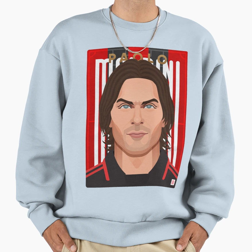 Paolo Maldini Eternal Captain Sweatshirt - Trendy Graphic for Adults - T-Shirt, Sweatshirt, Hoodie