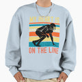 My Heart Is Line Football Offense Sweatshirt - Minimalist Print for Adults - T-Shirt, Sweatshirt, Hoodie