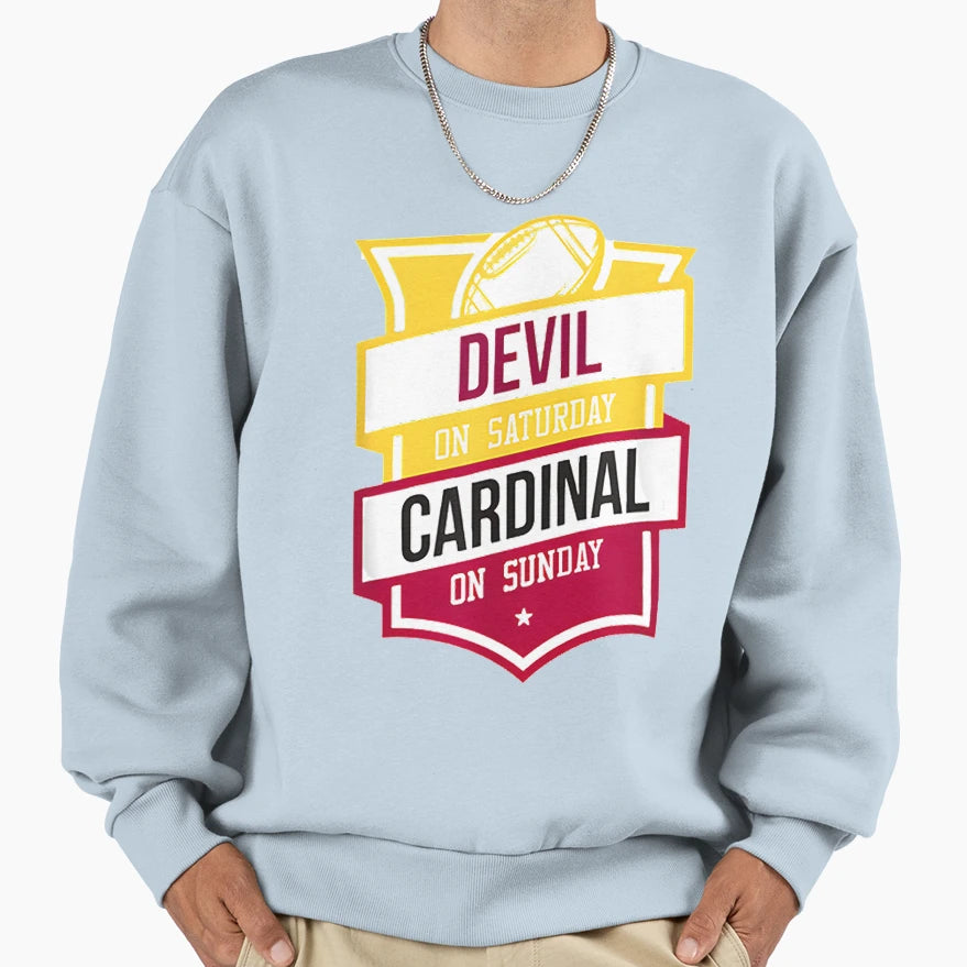 Devil Saturday Sweatshirt - Novelty Apparel Men Women - T-Shirt, Sweatshirt, Hoodie