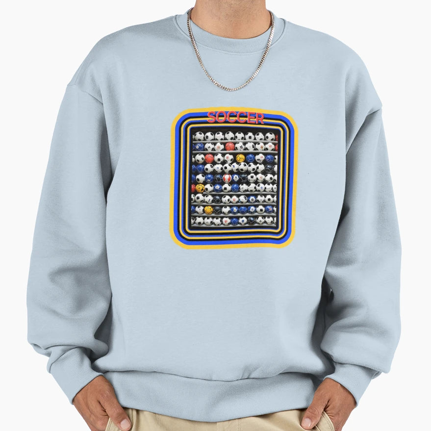 Soccer Balls Sweatshirt - Graphic Print for Adults - T-Shirt, Sweatshirt, Hoodie