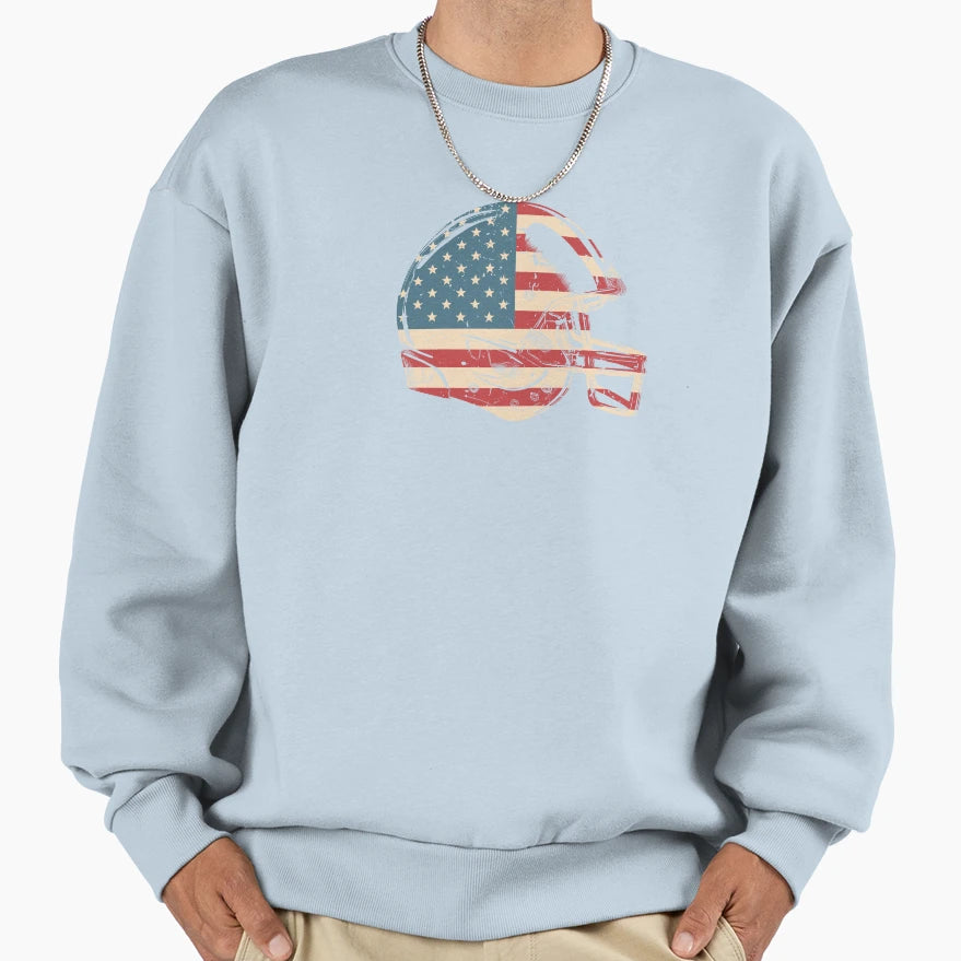 Football Patriotic American Usa Sweatshirt - Casual Everyday Wear Unisex - T-Shirt, Sweatshirt, Hoodie