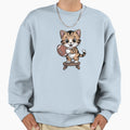 Football Cat Kawaii Kitten Sweatshirt - Novelty Apparel for Adults - T-Shirt, Sweatshirt, Hoodie
