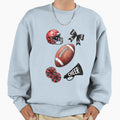 Cheer Coquette Bow American Football Sweatshirt - Custom Art Print Unisex - T-Shirt, Sweatshirt, Hoodie