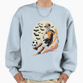 Funny Skeleton Soccer Halloween Sweatshirt - Graphic Print Unisex - T-Shirt, Sweatshirt, Hoodie