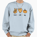 Peace Love Vibe Sweatshirt - Casual Everyday Wear Men Women - T-Shirt, Sweatshirt, Hoodie