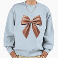 Coquette Bow Pumpkin Football Mom Sweatshirt - Unique Graphic Unisex - T-Shirt, Sweatshirt, Hoodie