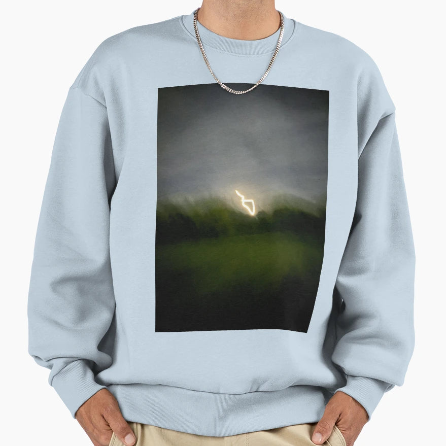 Lightning Moon Sweatshirt - Aesthetic Graphic for Adults - T-Shirt, Sweatshirt, Hoodie