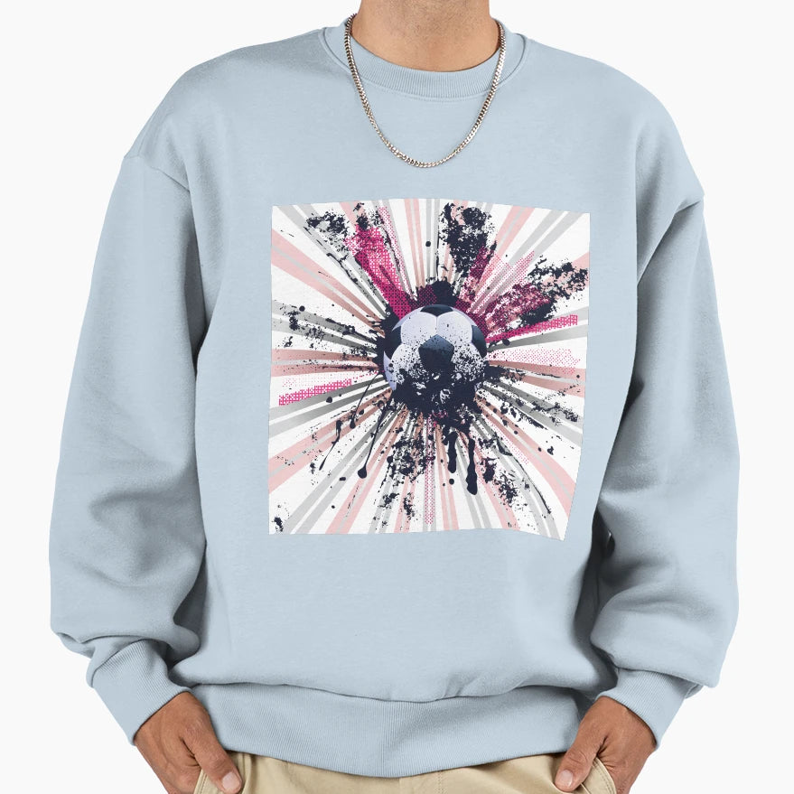 Grunge Soccer 5 Sweatshirt - Minimalist Print Men Women - T-Shirt, Sweatshirt, Hoodie