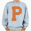 Alphabet Orange P Sports Letter P Sweatshirt - Trendy Graphic for Adults - T-Shirt, Sweatshirt, Hoodie