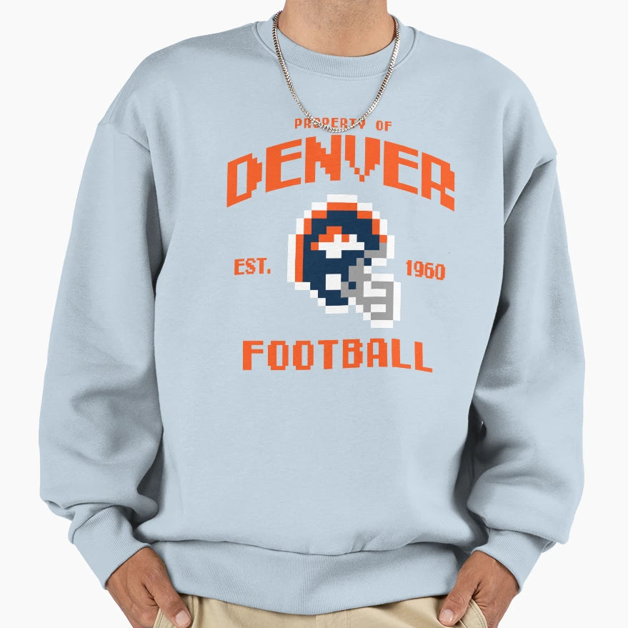 Property Denver Broncos Football Sweatshirt - Aesthetic Graphic Men Women - T-Shirt, Sweatshirt, Hoodie