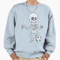 Halloween Soccer Skeleton Sweatshirt - Casual Everyday Wear for Adults - T-Shirt, Sweatshirt, Hoodie