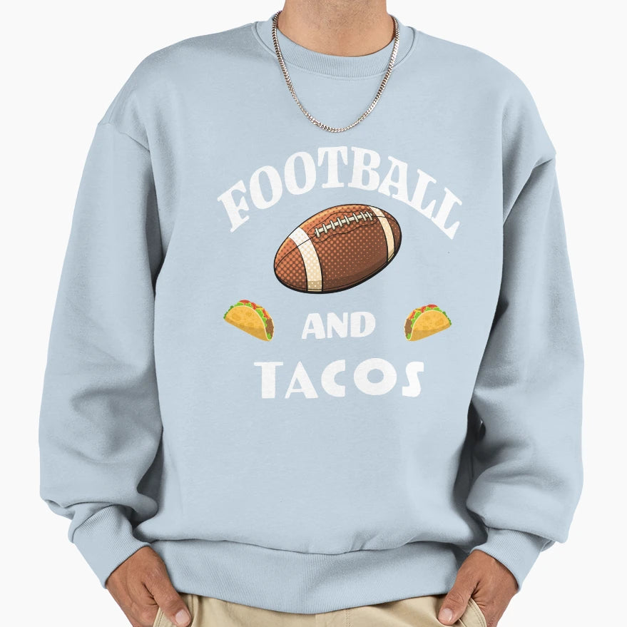 Copie De Football And Tacos Sweatshirt - Minimalist Print for Adults - T-Shirt, Sweatshirt, Hoodie