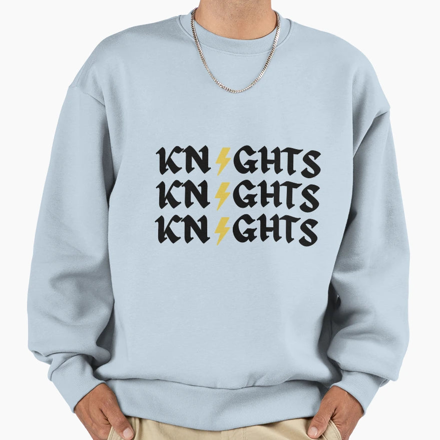 Ucf Knights Lightning Bolt Sweatshirt - Minimalist Print for Adults - T-Shirt, Sweatshirt, Hoodie