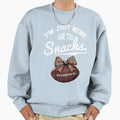 Im Just Here Snacks Leopard Bow T-Shirt - Minimalist Print Men Women - T-Shirt, Sweatshirt, Hoodie