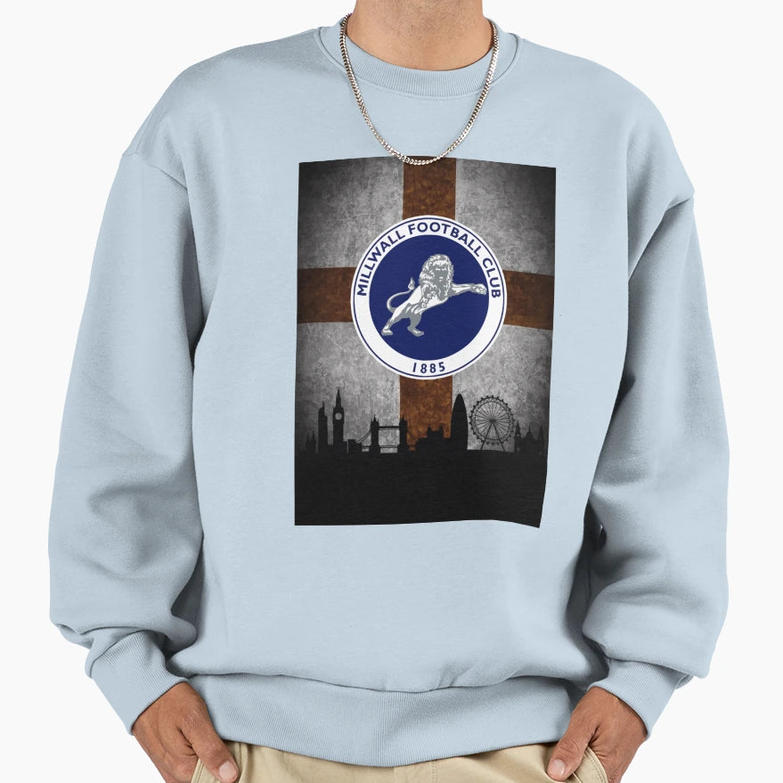 Millwall London Sweatshirt - Aesthetic Graphic for Adults - T-Shirt, Sweatshirt, Hoodie