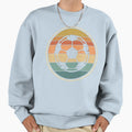 Sunset Soccer Ball Distressed Sweatshirt - Aesthetic Graphic for Adults - T-Shirt, Sweatshirt, Hoodie