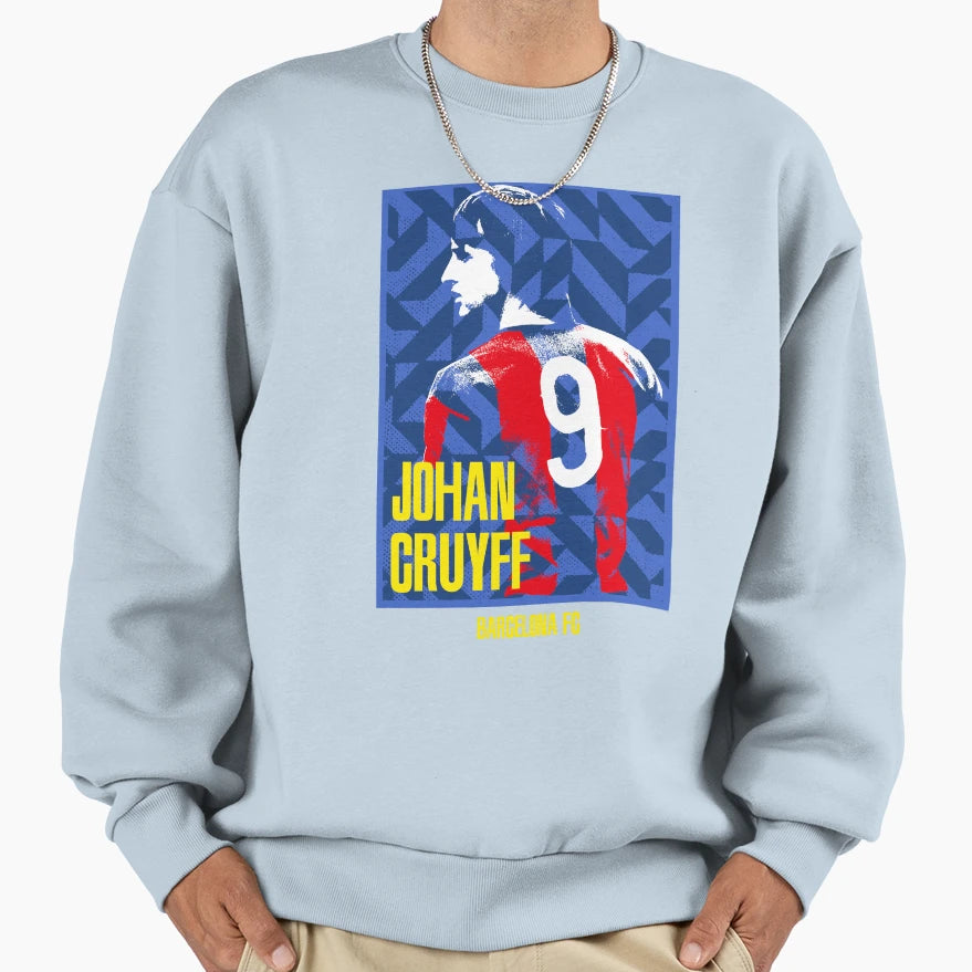 Johan Cruyff Barcelona Sweatshirt - Minimalist Print for Adults - T-Shirt, Sweatshirt, Hoodie