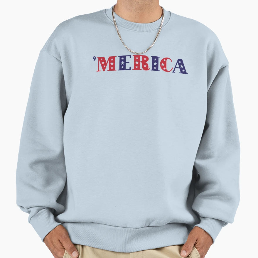 Merica Sweatshirt - Fun Novelty Design for Adults - T-Shirt, Sweatshirt, Hoodie