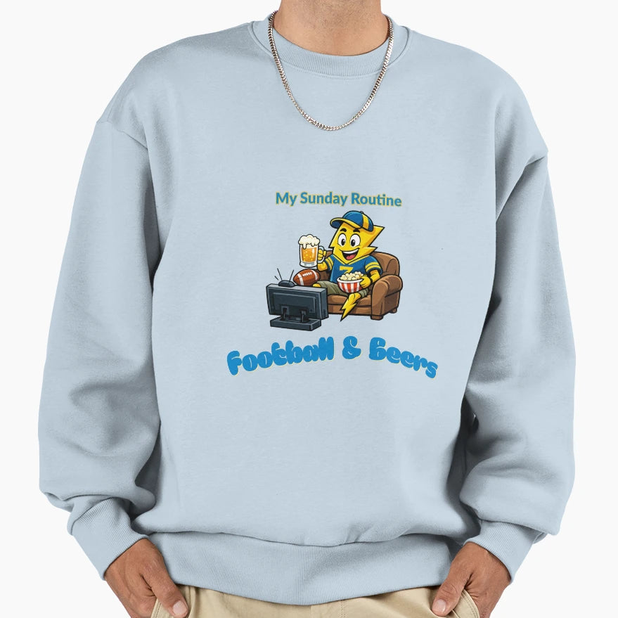 Los Angeles Chargers Sunday Routine T-Shirt - Novelty Apparel Unisex - T-Shirt, Sweatshirt, Hoodie