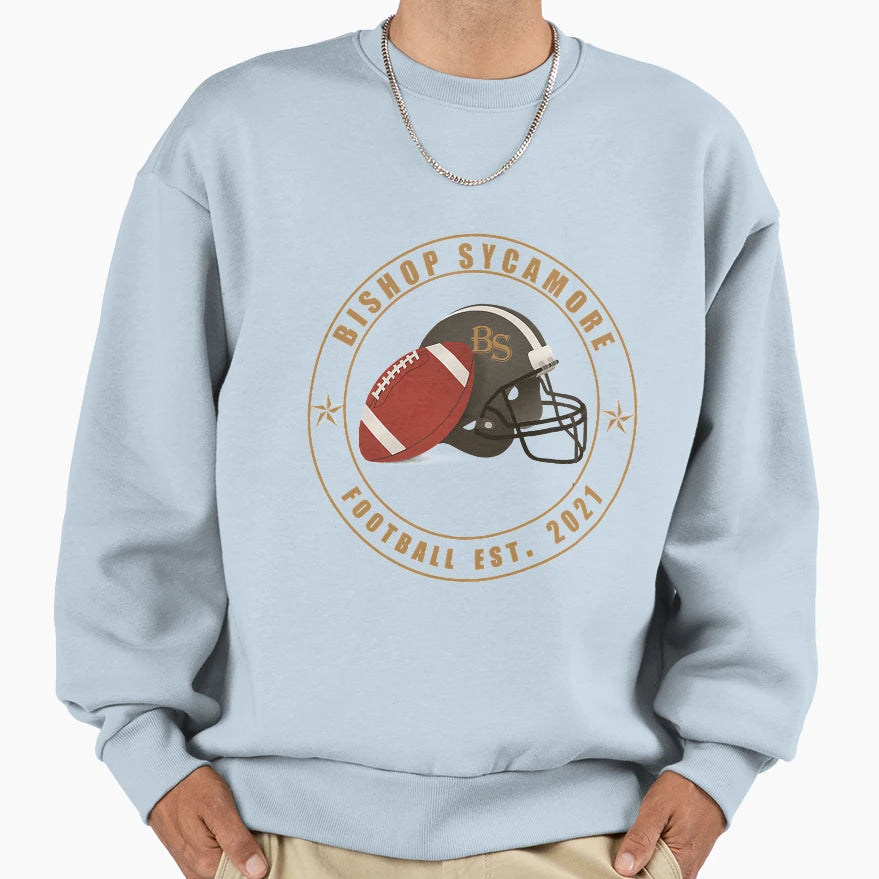 Fake High School Football Team Bishop Sweatshirt - Minimalist Print Unisex - T-Shirt, Sweatshirt, Hoodie
