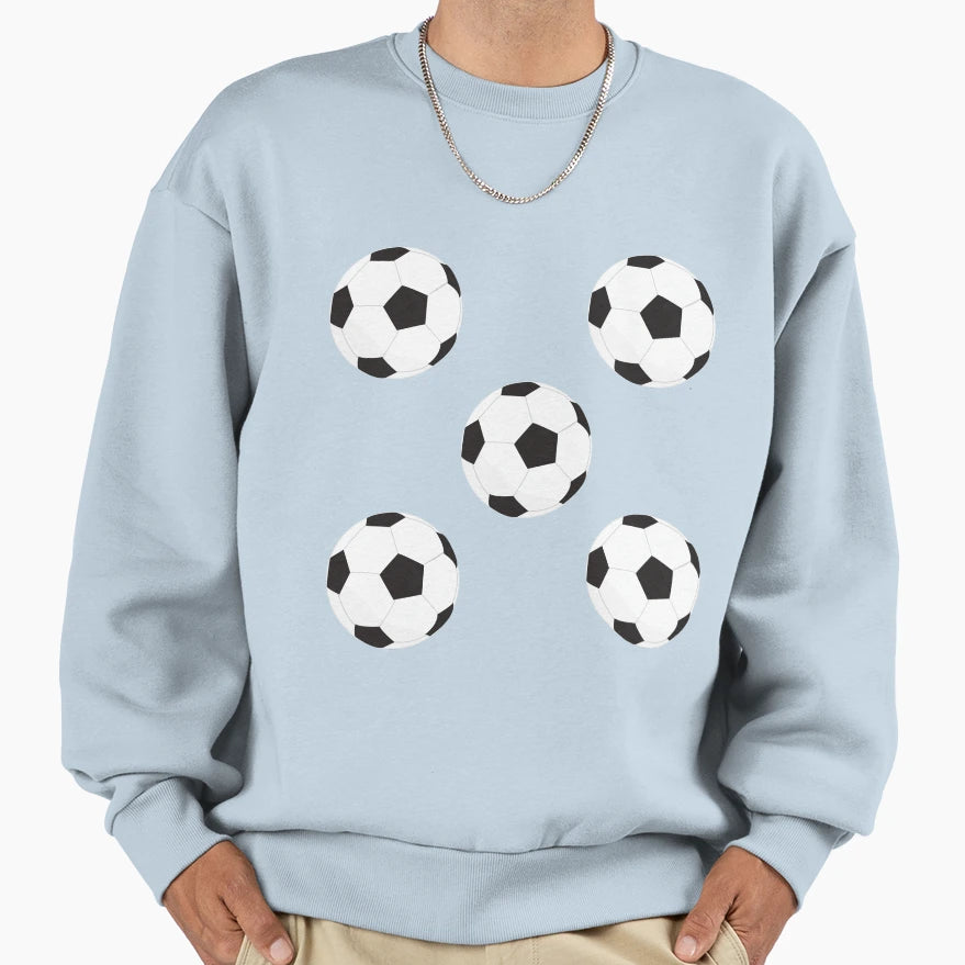 Soccer Balls Sweatshirt - Aesthetic Graphic Men Women - T-Shirt, Sweatshirt, Hoodie