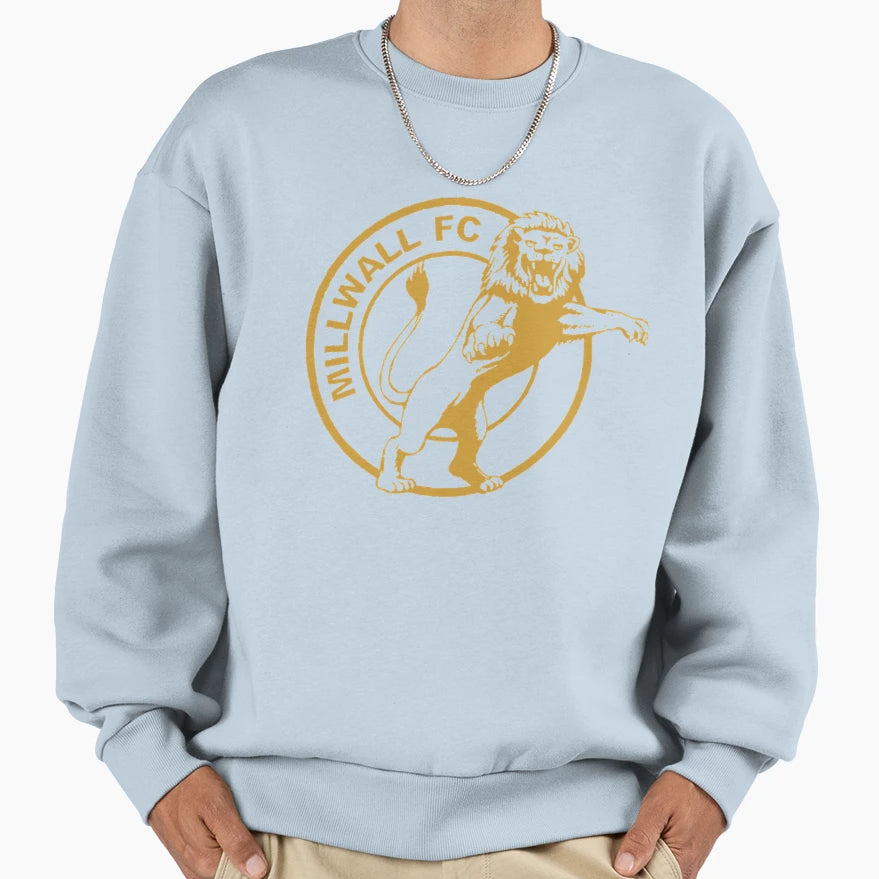 Millwall Fc Old Logo Gold Millwall Fc Sweatshirt - Streetwear Style Unisex - T-Shirt, Sweatshirt, Hoodie