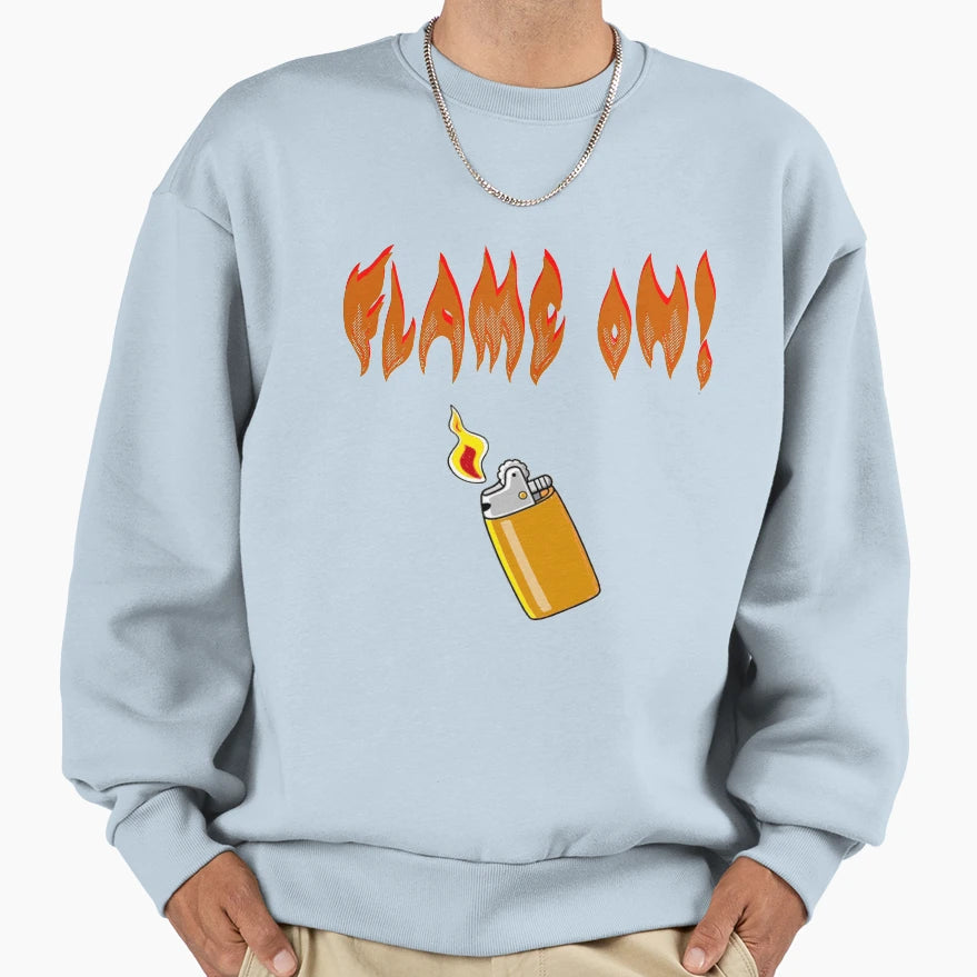 Flame Sweatshirt - Unique Graphic Men Women - T-Shirt, Sweatshirt, Hoodie