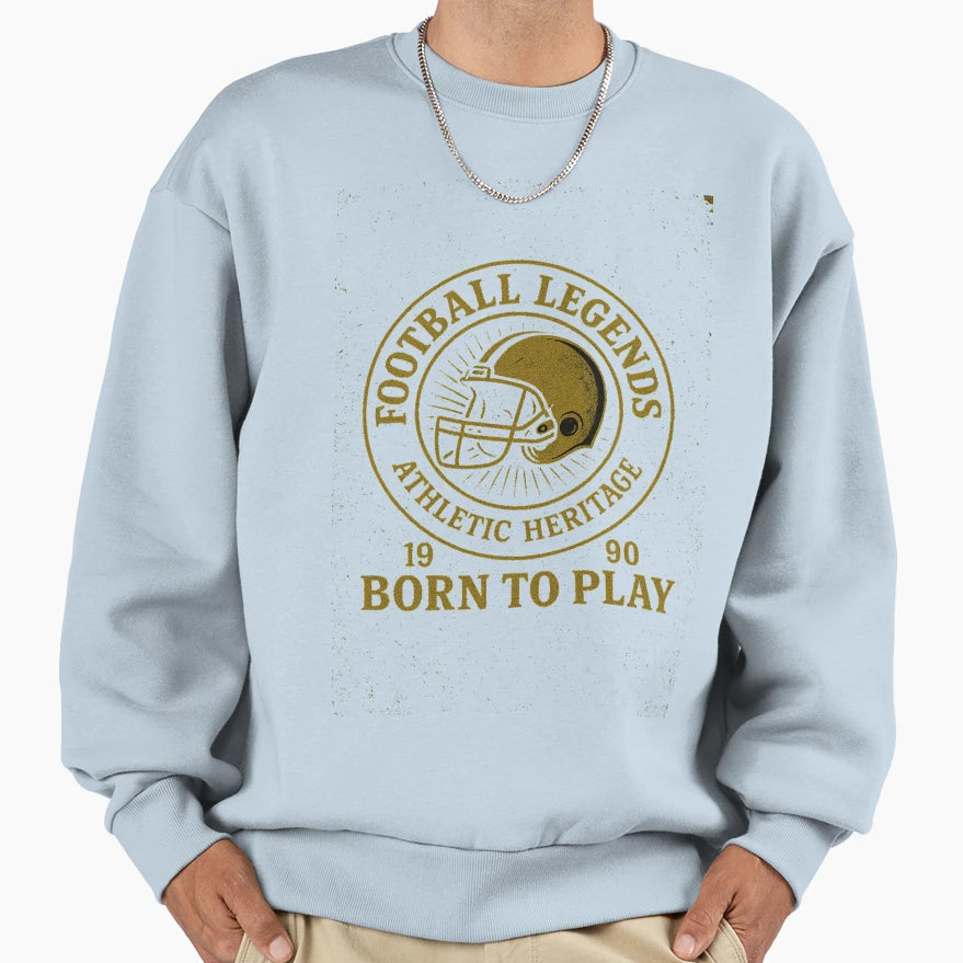 Football Legends Badge Sweatshirt - Novelty Apparel Unisex - T-Shirt, Sweatshirt, Hoodie