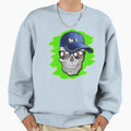 Skaterboarding Happy Skull Cap Skel Sweatshirt - Trendy Graphic for Adults - T-Shirt, Sweatshirt, Hoodie