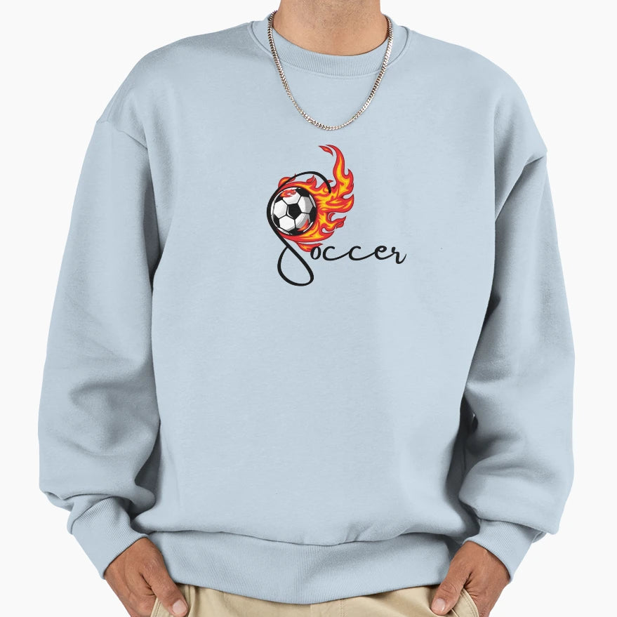 Soccer Sweatshirt - Graphic Print Unisex - T-Shirt, Sweatshirt, Hoodie