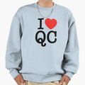 I Heart Qc Sweatshirt - Unique Graphic Men Women - T-Shirt, Sweatshirt, Hoodie