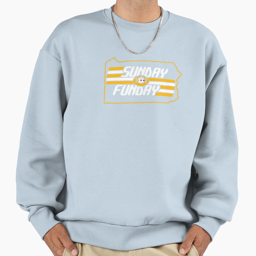 Pittsburgh Pro Football Sunday Sweatshirt - Fun Novelty Design for Adults - T-Shirt, Sweatshirt, Hoodie