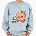Kawaii Peach Soccer Shoes Playing Sweatshirt - Aesthetic Graphic Men Women - T-Shirt, Sweatshirt, Hoodie