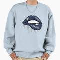Dallas Football Lips Sweatshirt - Minimalist Print Men Women - T-Shirt, Sweatshirt, Hoodie