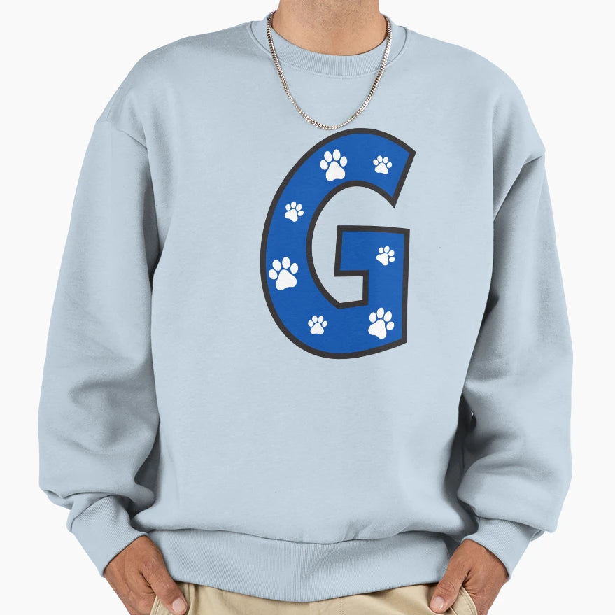 Paw Alphabet Sweatshirt - Trendy Graphic for Adults - T-Shirt, Sweatshirt, Hoodie