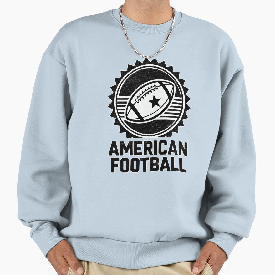 Circular Football Badge Sweatshirt - Trendy Graphic Men Women - T-Shirt, Sweatshirt, Hoodie