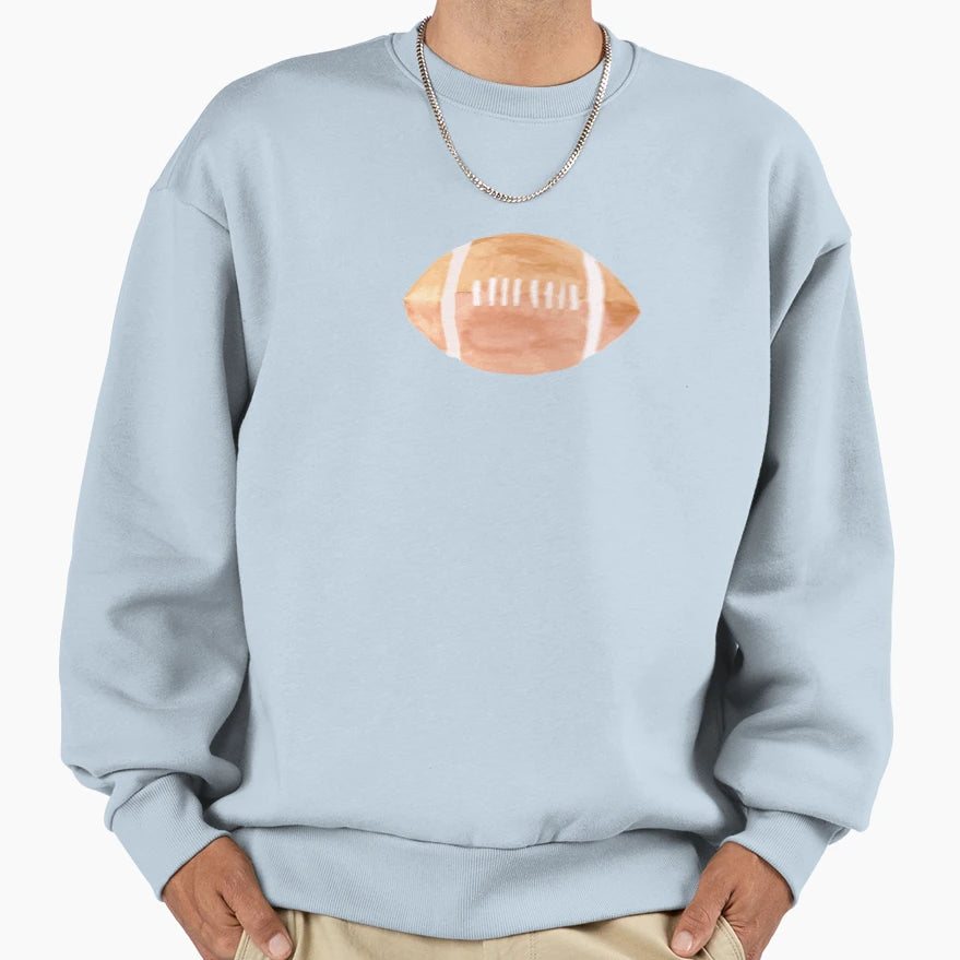 American Football Watercolor Sweatshirt - Fun Novelty Design Men Women - T-Shirt, Sweatshirt, Hoodie