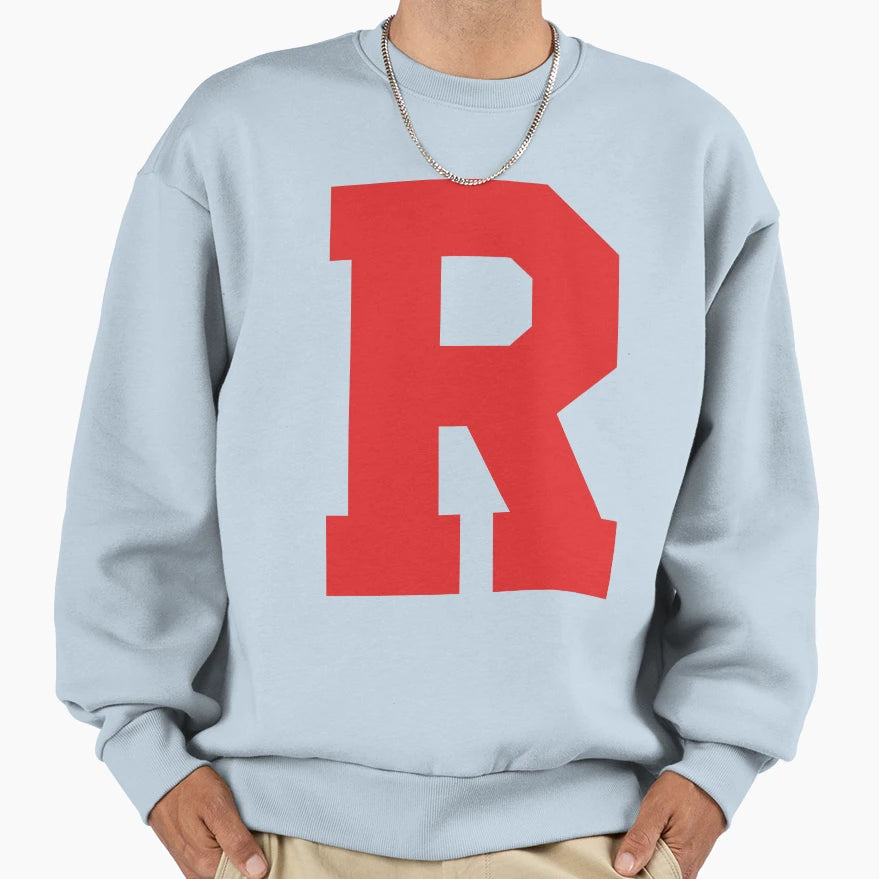 Alphabet Red R Sports Letter R Sweatshirt - Streetwear Style Men Women - T-Shirt, Sweatshirt, Hoodie