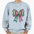 Mardi Gras Bow Fleur De Lis Mardi Sweatshirt - Minimalist Print Men Women - T-Shirt, Sweatshirt, Hoodie