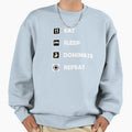 Eat Sleep Dominate Repeat Sweatshirt - Aesthetic Graphic Unisex - T-Shirt, Sweatshirt, Hoodie