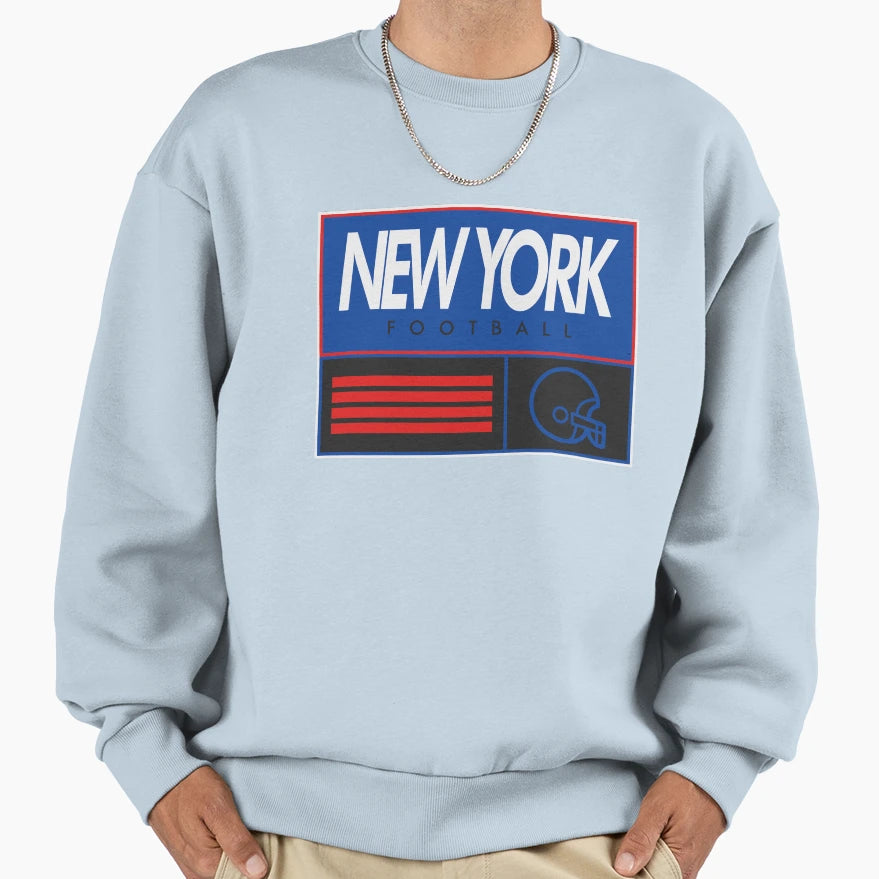 New York Football Sweatshirt - Unique Graphic Men Women - T-Shirt, Sweatshirt, Hoodie